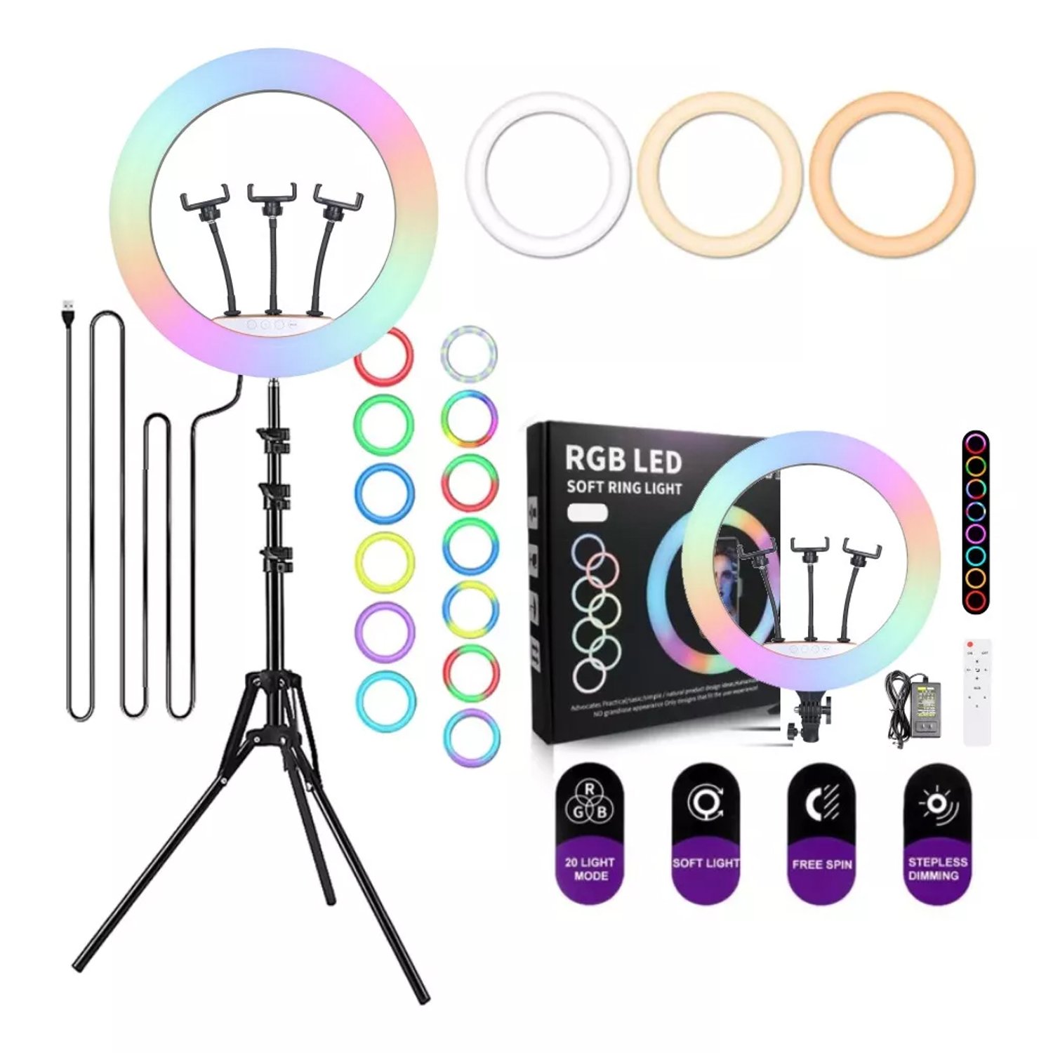 Circulo led fashion para celular