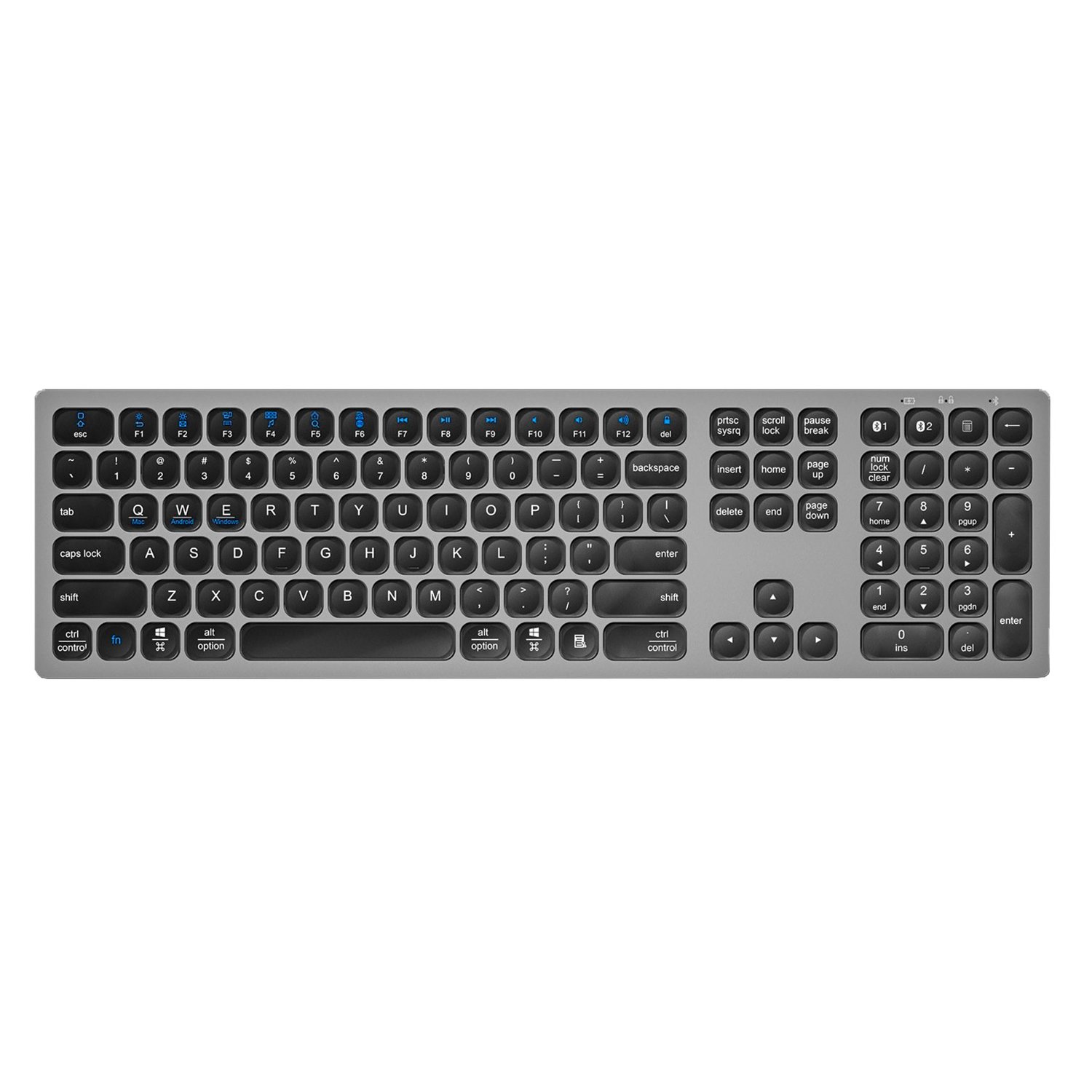 Teclado Inalambrico Recargable Bluetooth Aluminio Profesiona GENERICO falabella