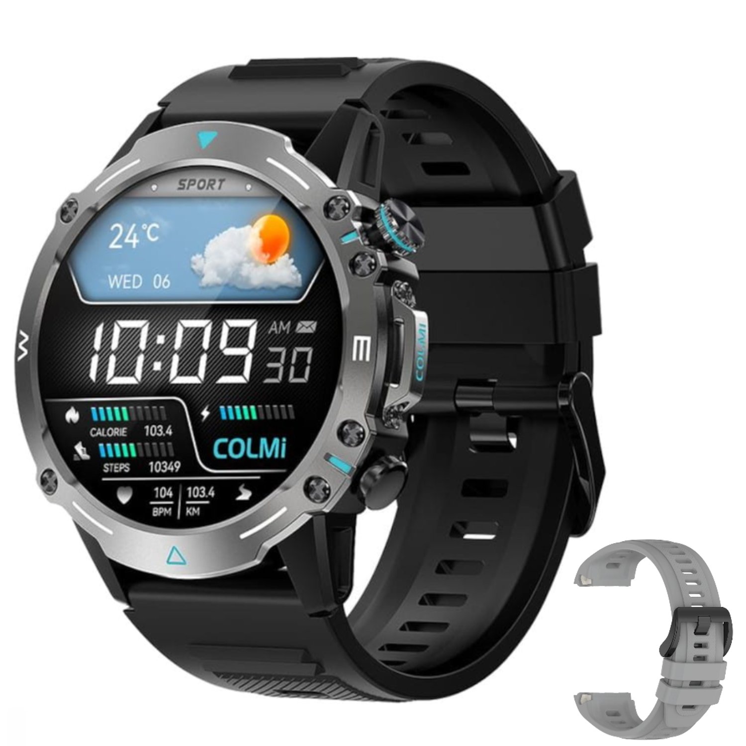 Reloj Inteligente Smartwatch para Hombre Amoled Larga Duracion Bateria COLMI falabella
