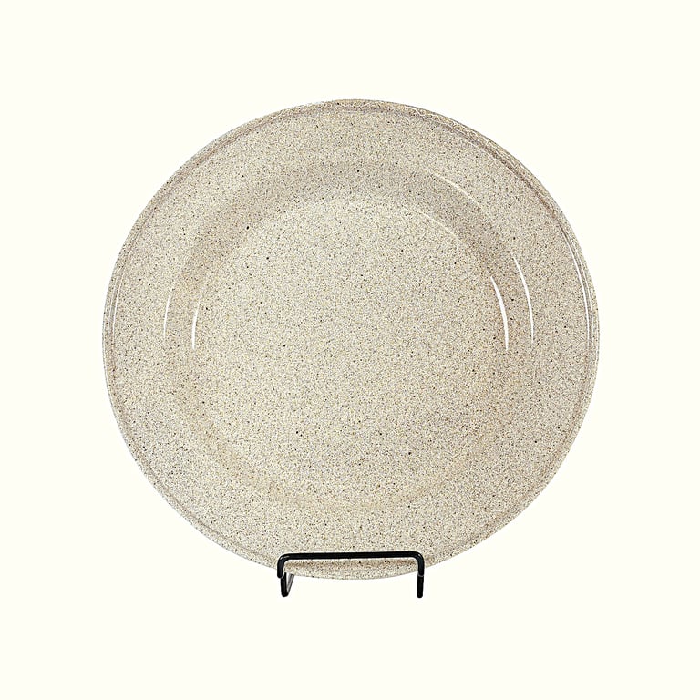 Set4 Platos Pandos en Peltre 26cm Arena Cafe MACUIRA