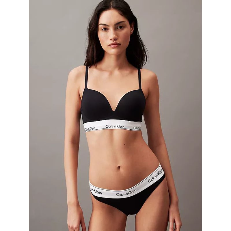 Sujetador negro escotado Push Up Modern Cotton Calvin Klein CALVIN KLEIN falabella