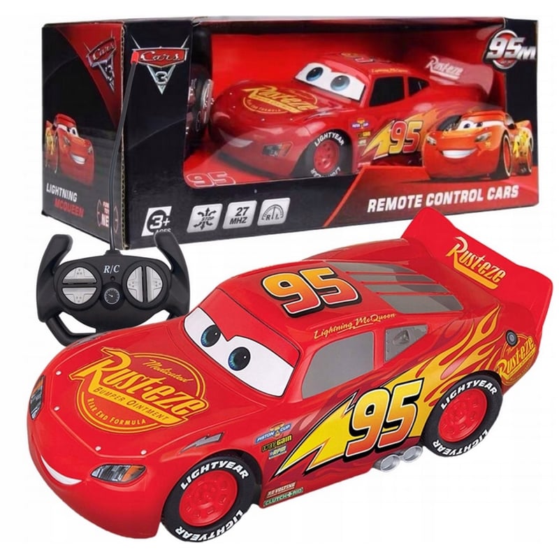 Carro Rayo Mcqueen Cars Control Remoto Juguete Baterias GENERICO falabella