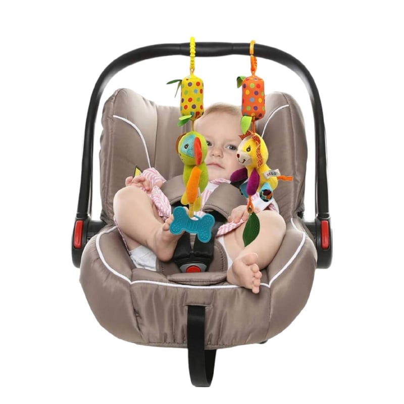 Sonajero Tela Con Rascaencias Para Coche Y Cargador Bebe GENERICO falabella