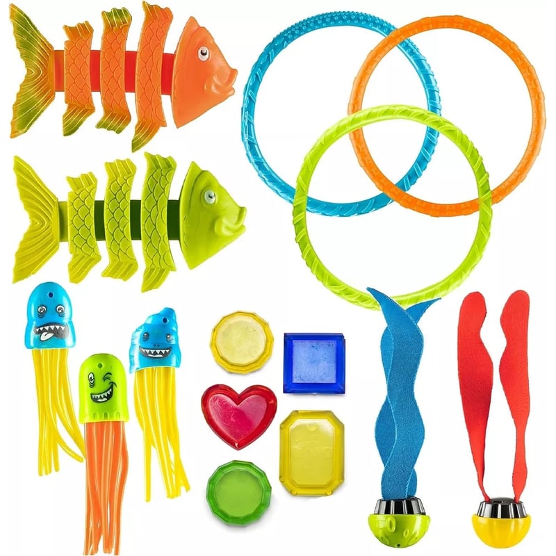 Set De Piscina Playa Juguetes Buceo X15 Piezas Para Ninos GENERICO falabella