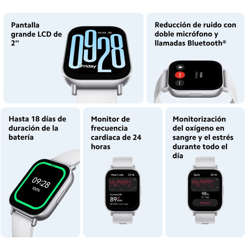 Xiaomi Redmi Watch 5 Active, Smartwatch Con Llamadas BT, Blk