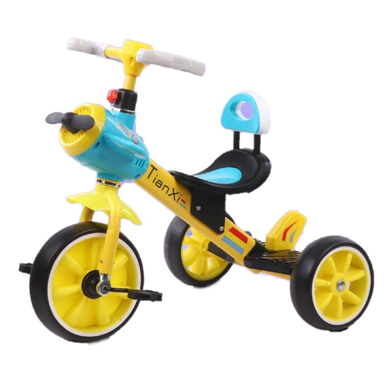 Triciclo Fiesta Bebe Musical Luces Infantil Avion Amarillo GENERICO falabella
