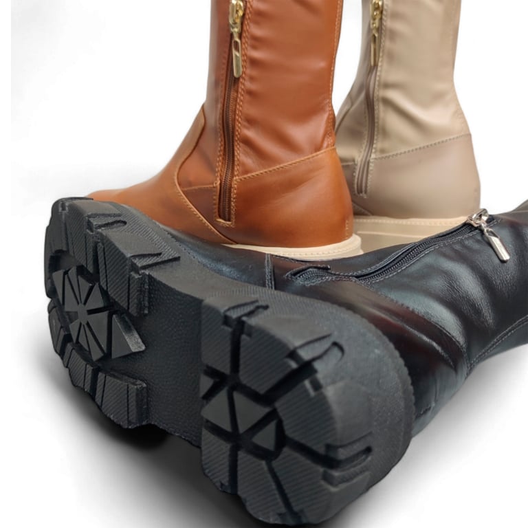 Botas en CUERO para mujer marca moreliber ref Nirvana negro CALZADO CON ...