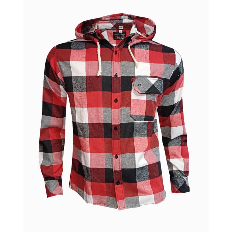 CAMISA LENADORA PARA HOMBRE CON CAPOTA REMOVIBLE MODA EN CIRCUITO falabella