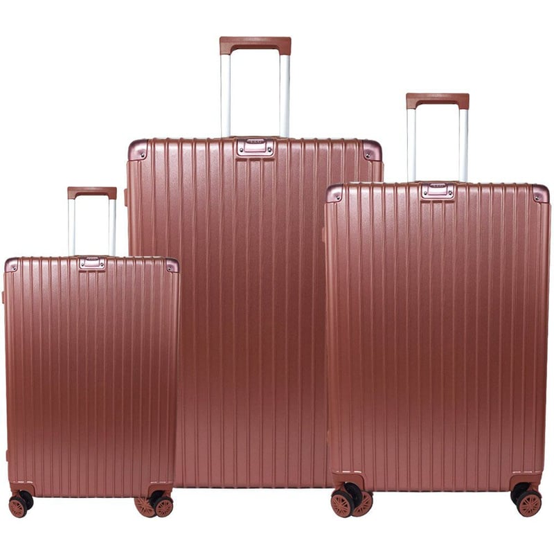 BIN COLOMBIA - Juego set maletas x2 20,28 pulg.bin t029 oro rosa