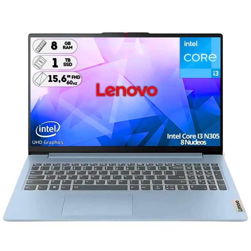 PORTATIL LENOVO INTEL CORE I3 Ram 8GB / 1TB SSD / 15,6 Fhd LENOVO ...