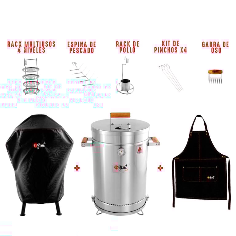 Combo Barril Ahumador Mediano CMR $849.900