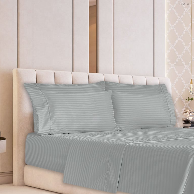 Juego De Cama Juvenil Cloud 9 - 5 Piezas, Funda Nube Reversible Azul/morado - Algodón 100%