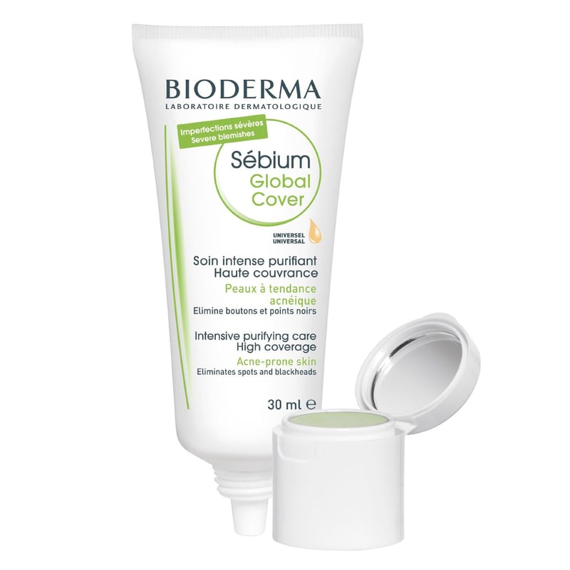 BIODERMA - Tratamiento de acné Sébium Global Cover Noche Bioderma para Piel Mixta 30 ml