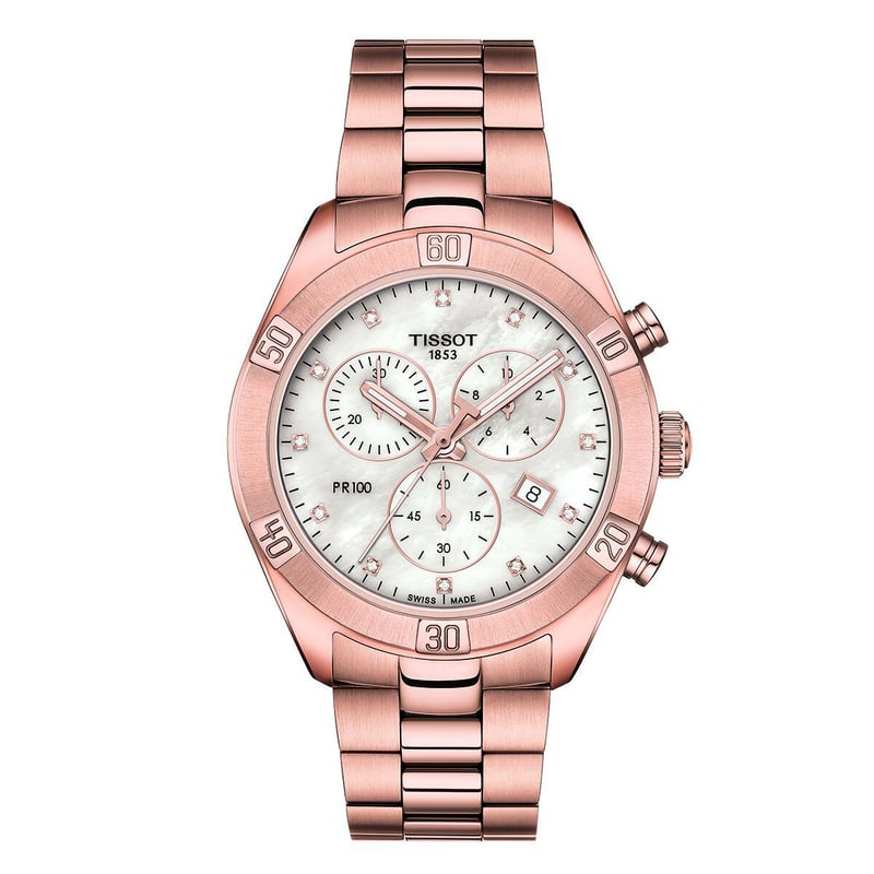 TISSOT - Reloj mujer tissot pr 100 sport chic chronograph