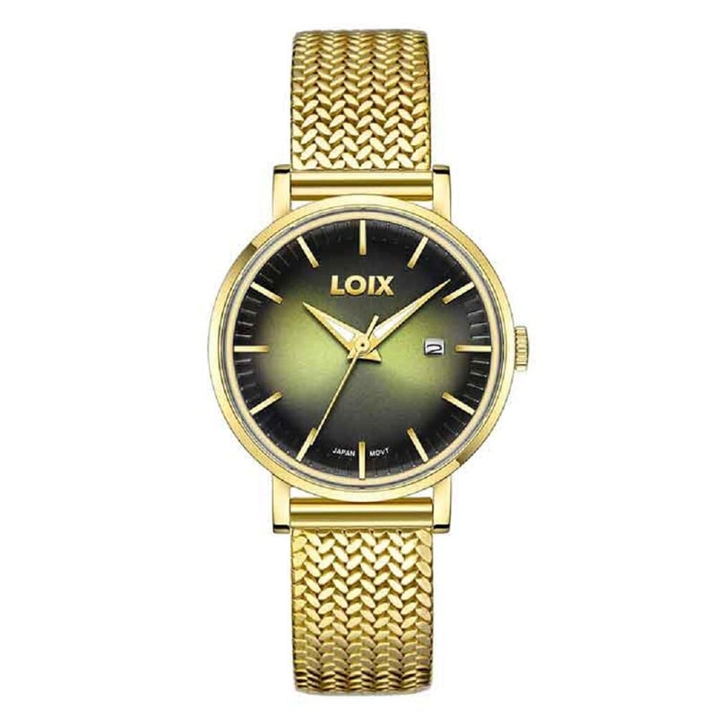 Loix - Reloj Dama Loix Gold/Verde Ref. La1001-2