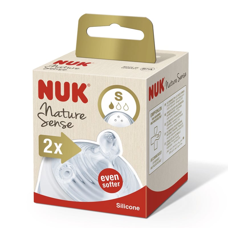 NUK - Accesorio de lactancia Chupo tetero Natural X2 Talla S Nuk