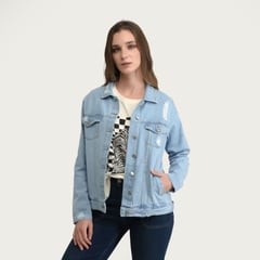 DENIMLAB - Chaqueta de jean para Mujer de Algodón Denimlab