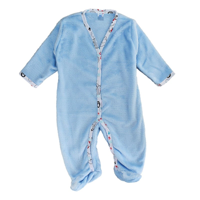 MUNDO BEBE - Pijama Bebé Azul Térmica Enteriza Antialérgica