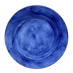 PLACEMENT - Plato Principal Cerámica Fondo Azul Ind 27 cm 