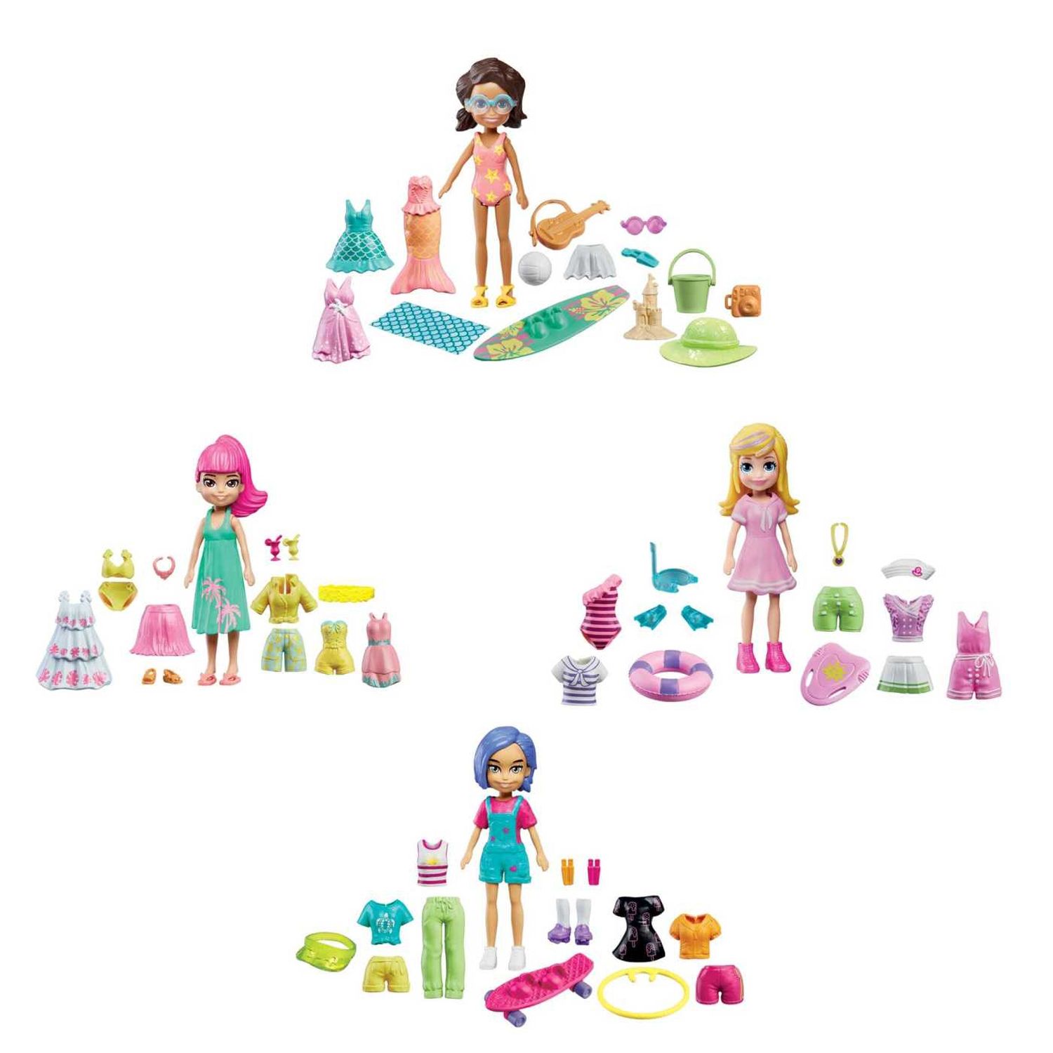 Muneca Polly Pocket Super Coleccion Acuatica De Modas POLLY POCKET falabella