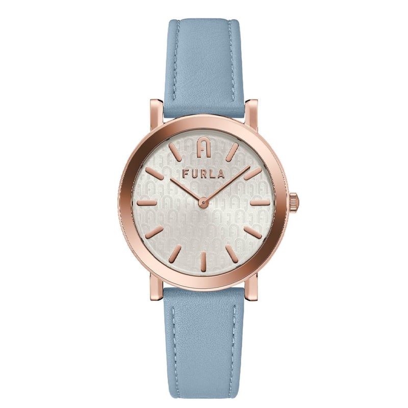FURLA - Reloj Furla para Mujer Minimal Shape. Reloj análogo Azul Cuero