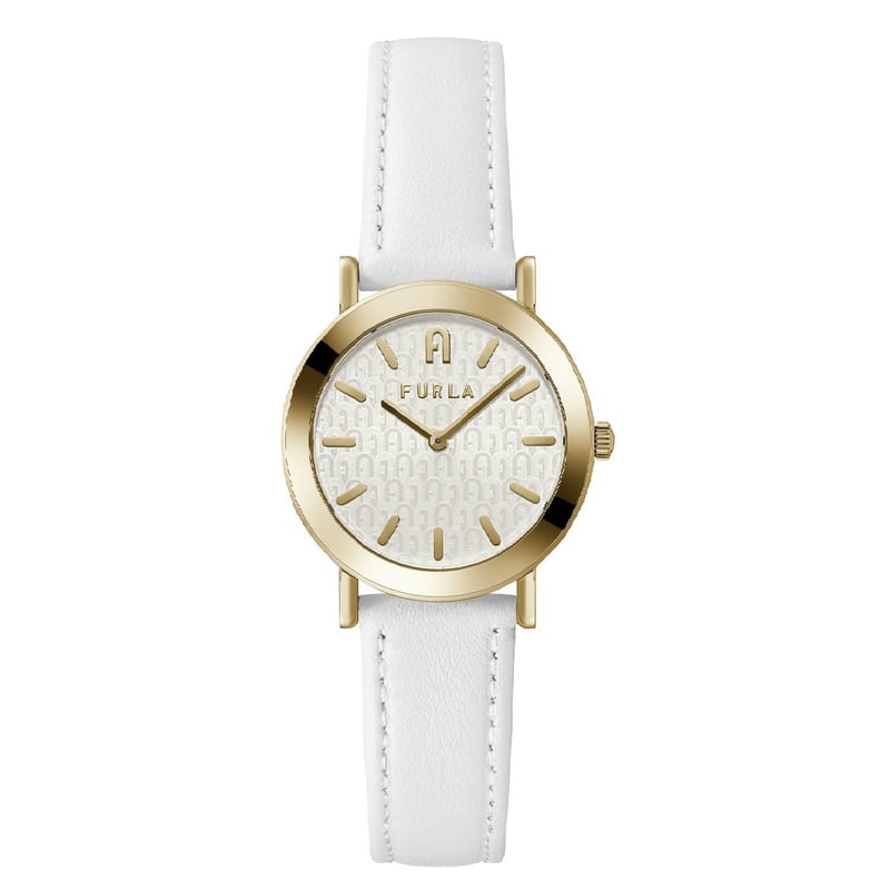 FURLA - Reloj Furla para Mujer Minimal Shape. Reloj análogo Blanco Cuero