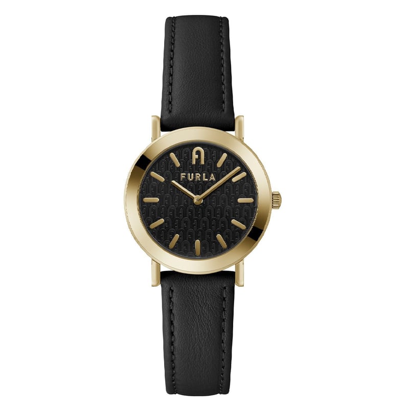 Reloj Furla para Mujer Minimal Shape. Reloj analogo Negro Cuero FURLA falabella