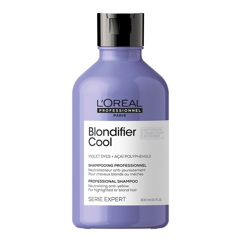 LOREAL PROFESSIONNEL - Shampoo Loreal Professionnel Blondifier Cool matiza tonos amarillos del rubio 300ml