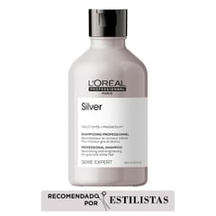 LOREAL PROFESSIONNEL - Shampoo Loreal Professionnel Silver cuidado del cabello blanco 300ml