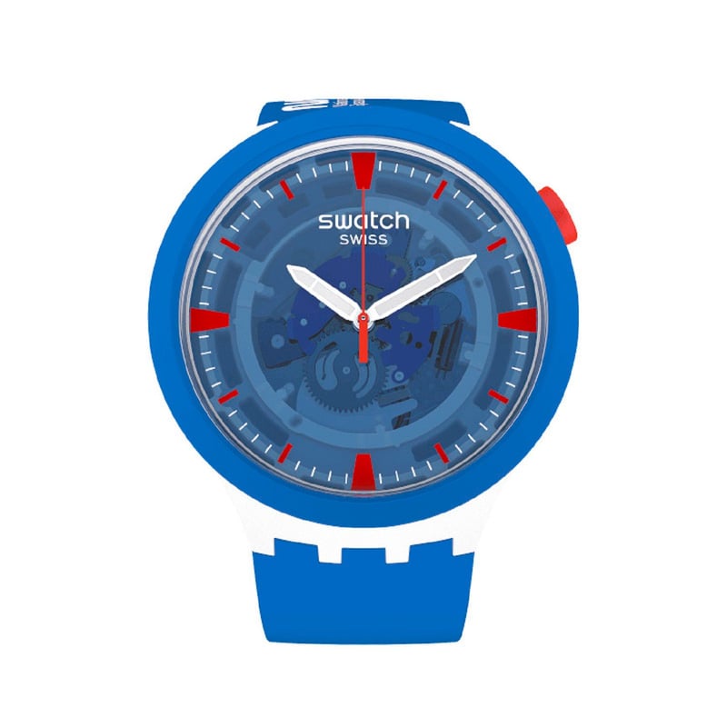 SWATCH - Reloj Swatch Unisex Space Collection Jumpsuit Azul 