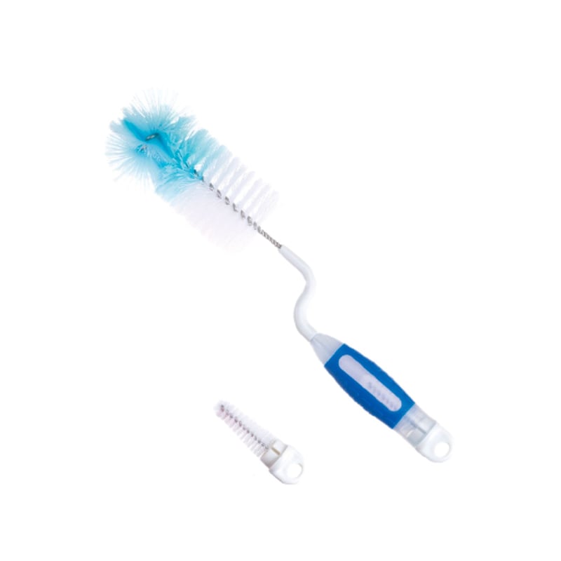 FARLIN - Accesorio de Higiene y Salud Giratorio Azul para Lavar Teteros x2 Farlin