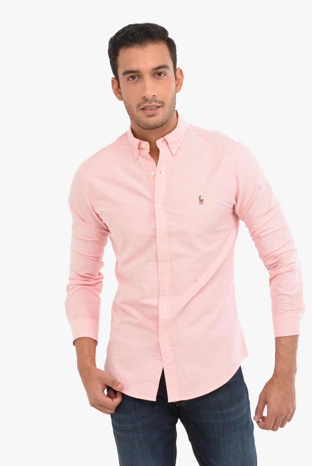 RALPH LAUREN - Camisa casual para Hombre Manga larga Slim Polo Ralph Lauren