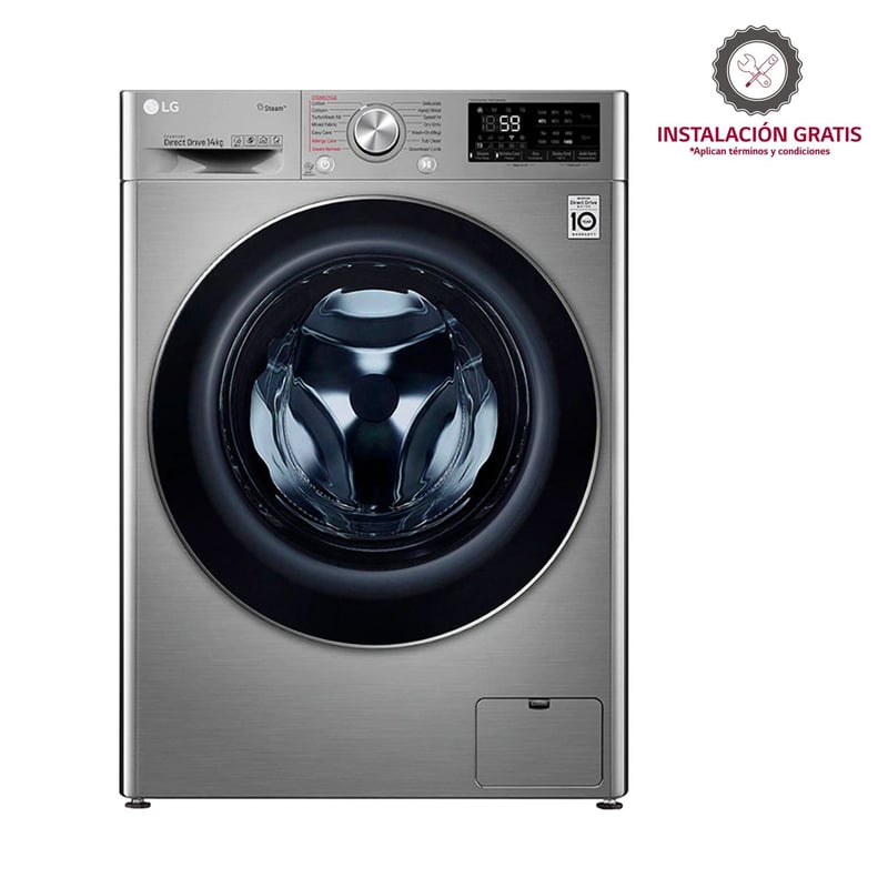 LG - Lavadora Secadora LG Eléctrica 14kg/30lbs WD14VVC4S6