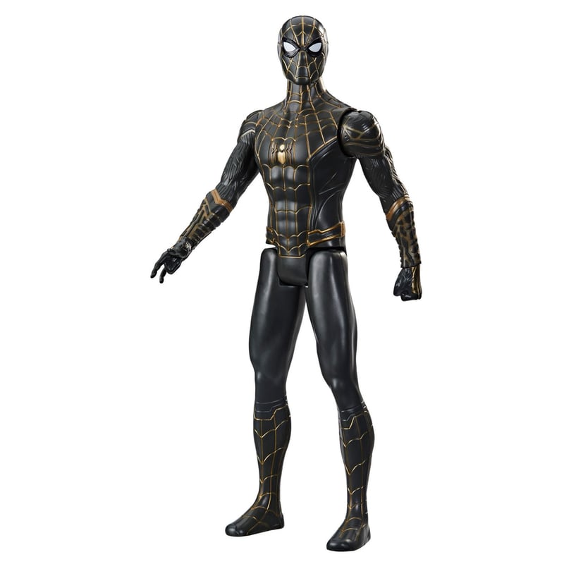 SPIDERMAN - Figura de Acción Spider-Man No Way Home Titan - Spiderman Traje Negro