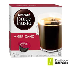 DOLCE GUSTO - Cápsulas Café Americano Dolce Gusto 16 Cápsulas