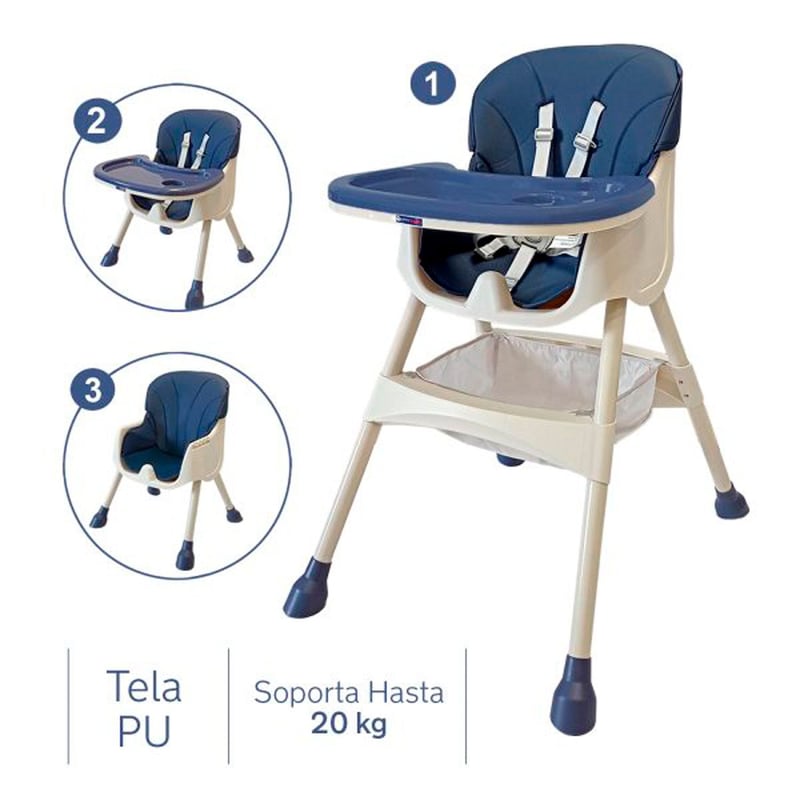 JOIE - Silla de comer YORK BLUE Happy Baby