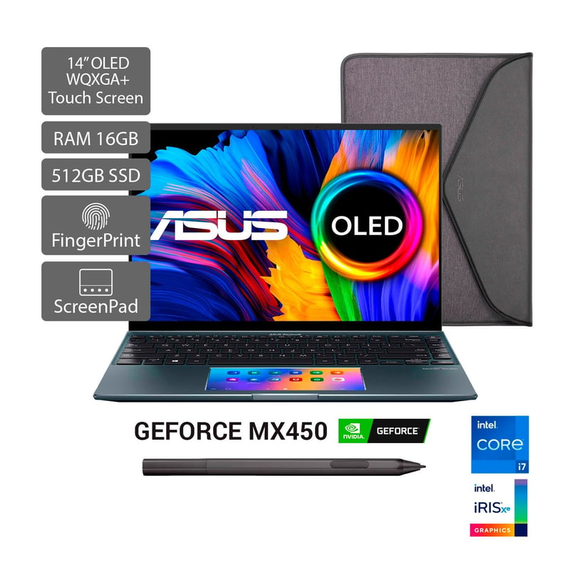 ASUS - Portátil Asus ZenBook Oled 14 Pulgadas Intel Core i7 16GB 512GB