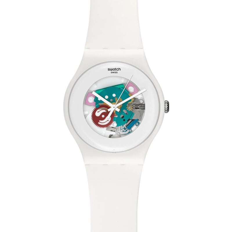 SWATCH - Reloj Mujer Swatch White Lacquered 