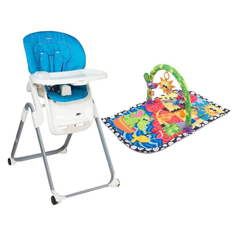 Infanti - Combo Infanti Comedor R2490 Sky + Playgro Gimnasio Estimula Risitas Beach