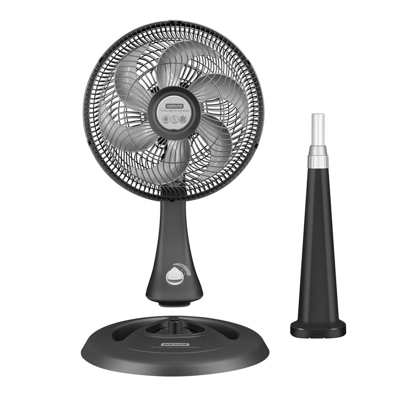 SAMURAI - Ventilador Turbo Silence Compact 2 en 1 