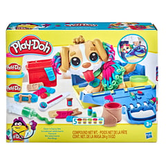 PLAY DOH - Veterinario Play Doh, incluye ( maquina +  10 accesorios  +  5 tarros plastilina) apartir 6 años