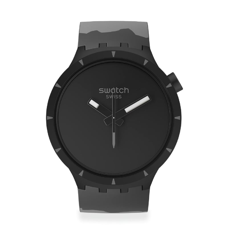 SWATCH - Reloj Swatch Unisex Big Bold Bioceramic Basalt Negro