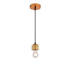 LIENXO - Lámpara de Techo Lienxo Decorativa Moderna Colgante Avril Dorada 117 x 10 cm
