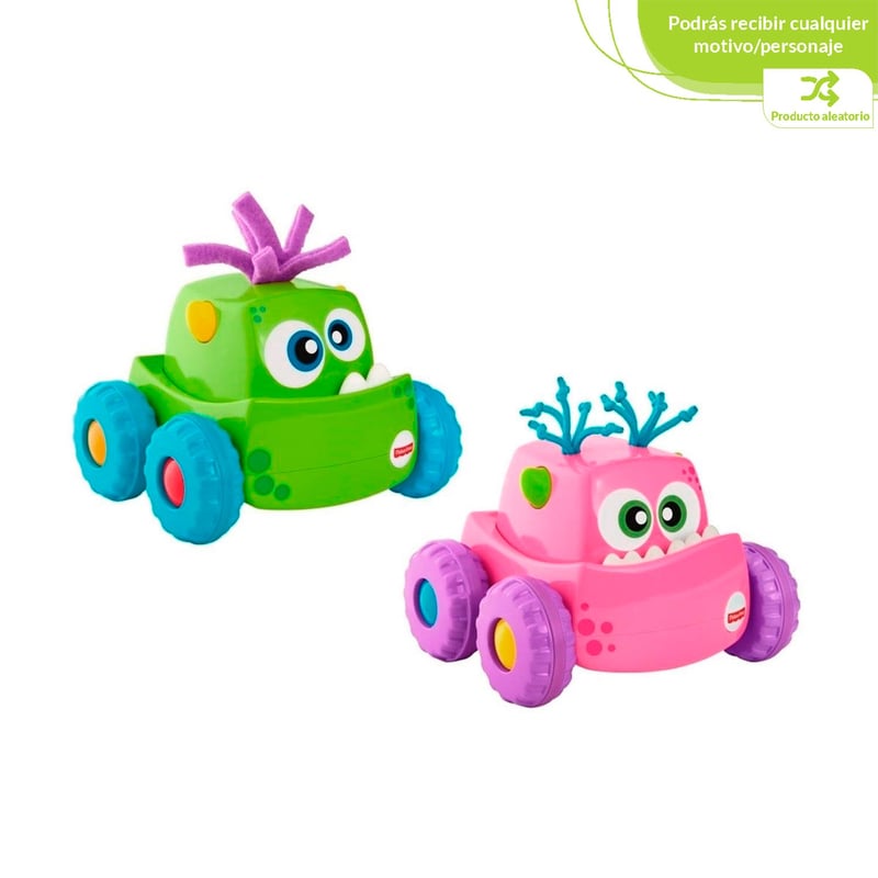 FISHER PRICE - Carro Fisher Price Monstruo Presiona y Persigue