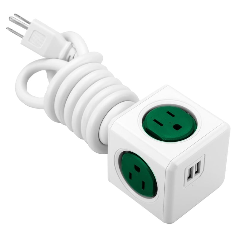 POWER CUBE - PowerCube Extended USB 1,5 mt Verde