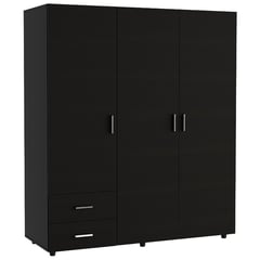 RTA DESIGN - Closet Moderno en Madera 3 Puertas 2 Cajones 160 x 140 x 48 cm RTA Design  - Mueble