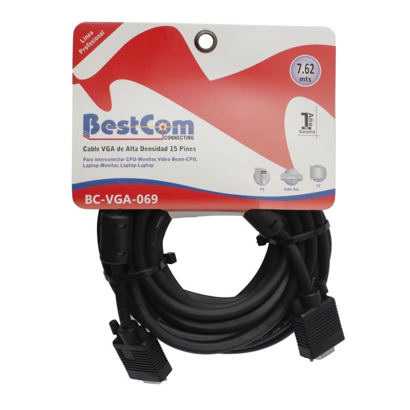 BESTCOM - Cable VGA HDB 15 Pines 4.5 mt