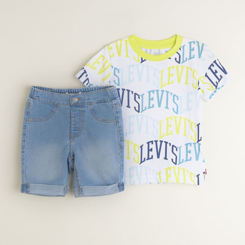 Conjunto de camiseta y bermuda para Nino Levis Kids