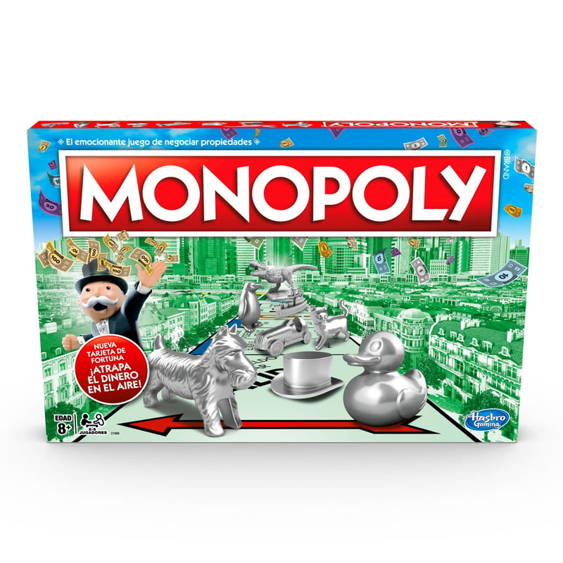 MONOPOLY - Juego De Mesa Monopoly Clásico de 2 a 6 jugadores (a partir de los 8 años)