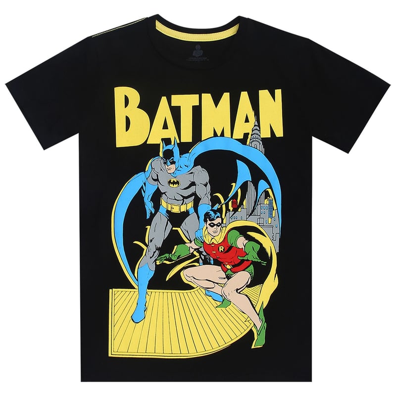 DC COMICS - Camiseta para niño en Algodón Batman DC Comics
